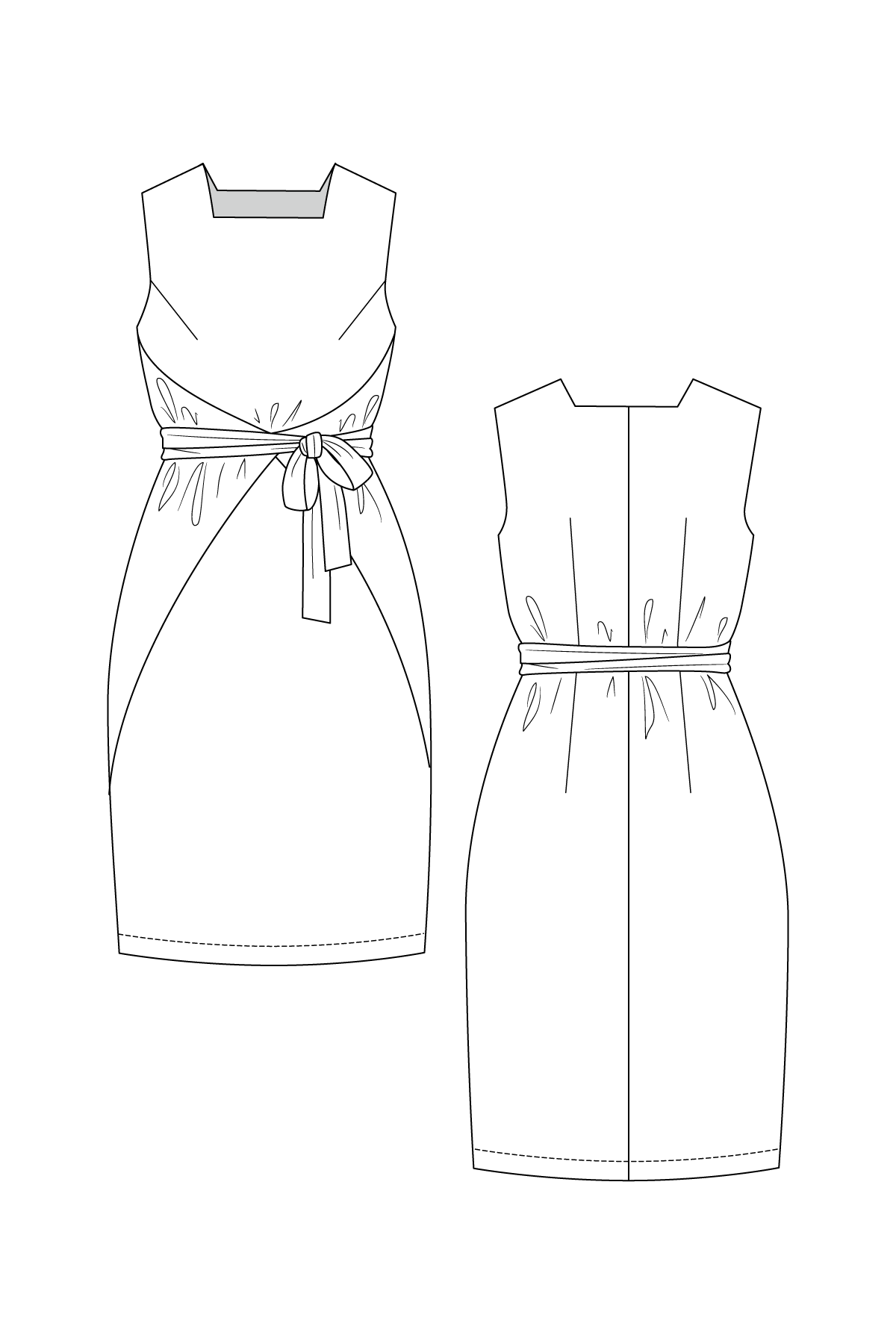 Lilja Dress, Pinafore & Blouse - PDF Pattern - Named Clothing - Simplifi Fabric