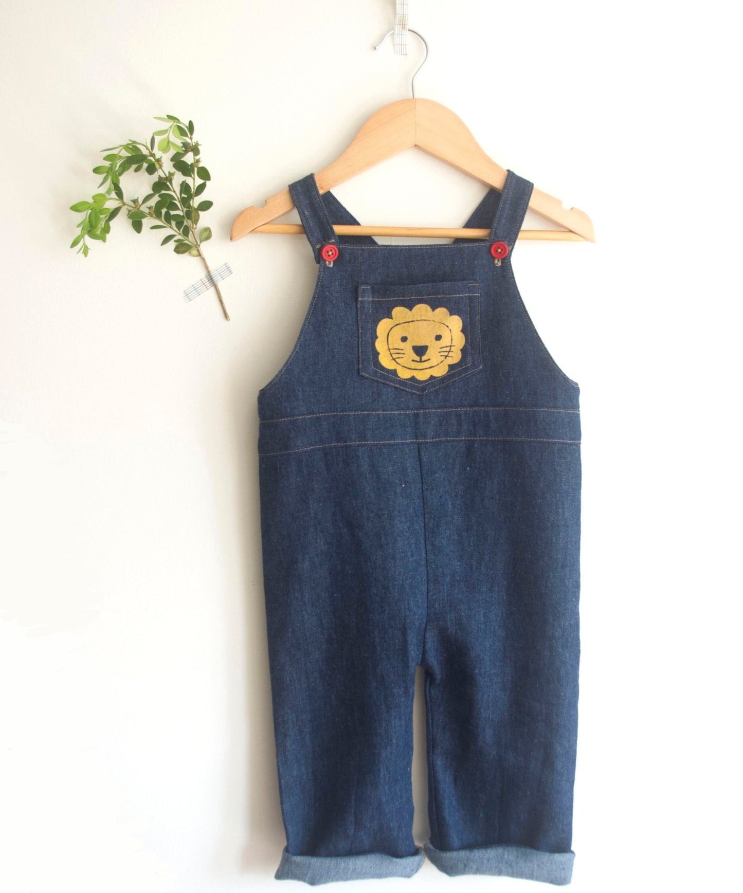 Lion Overalls Childrens Sewing Pattern - Fiona Hanna - Simplifi Fabric