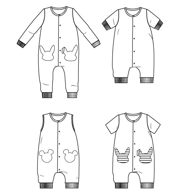 Lisboa Jumpsuit / Playsuit Sewing Pattern - Baby 6M/4Y - Ikatee - Simplifi Fabric