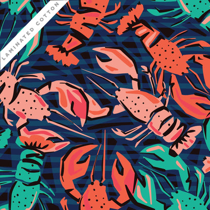 Lobster Party - Pip & Lo - Laminated Collective - Cloud9 Fabrics - Simplifi Fabric