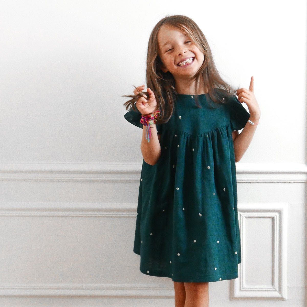 Louise Blouse & Dress Sewing Pattern - Girl 3/12Y - Ikatee - Simplifi Fabric