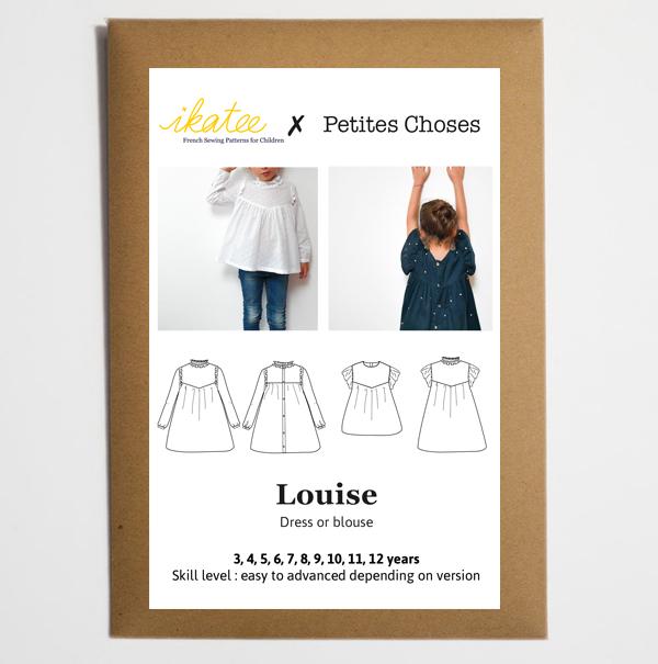 Louise Blouse & Dress Sewing Pattern - Girl 3/12Y - Ikatee - Simplifi Fabric