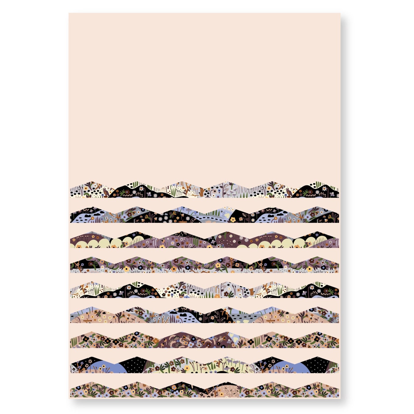 Lunar - Brown - Firefly Moon - Leah Duncan - Cloud 9 Fabrics - Poplin - Simplifi Fabric