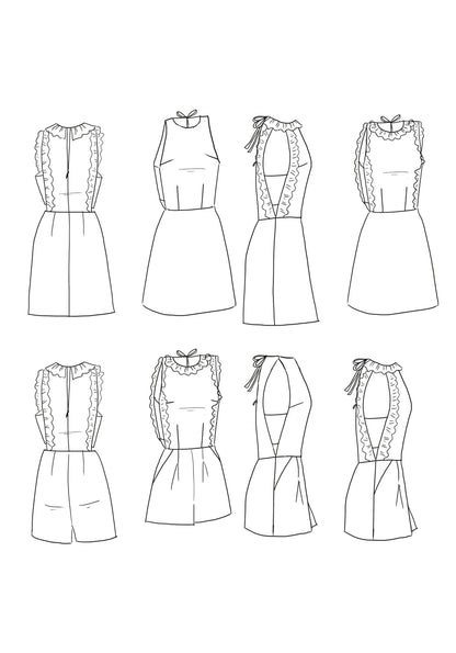 Luz Dress Playsuit Paper Sewing Pattern - Maison Fauve - Simplifi Fabric