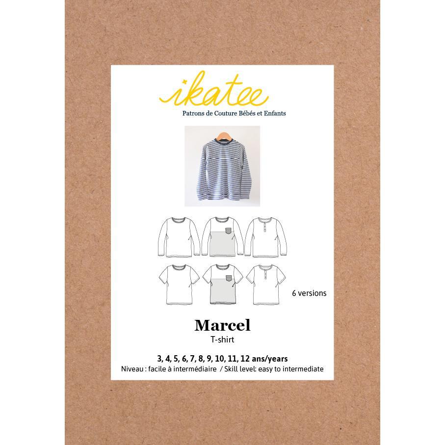 Marcel T-Shirts Pack Sewing Pattern - Unisex 3/12Y - Ikatee - Simplifi Fabric