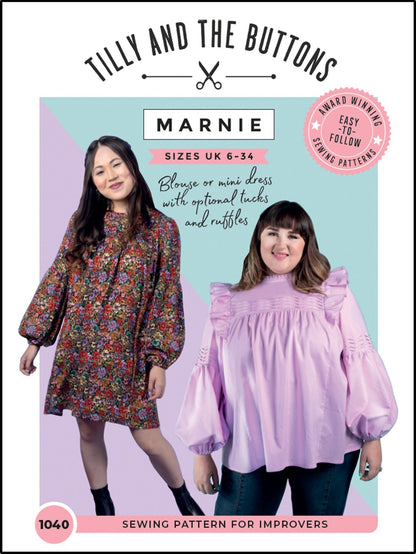 Marnie Blouse + Mini Dress Pattern - Tilly And The Buttons - Simplifi Fabric