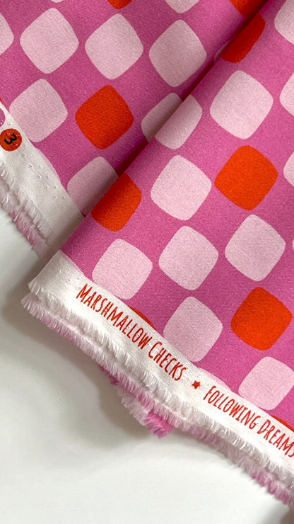 Marshmallow Checks - Following Dreams - Gerdadzy - Cloud 9 Fabrics - Poplin - Simplifi Fabric