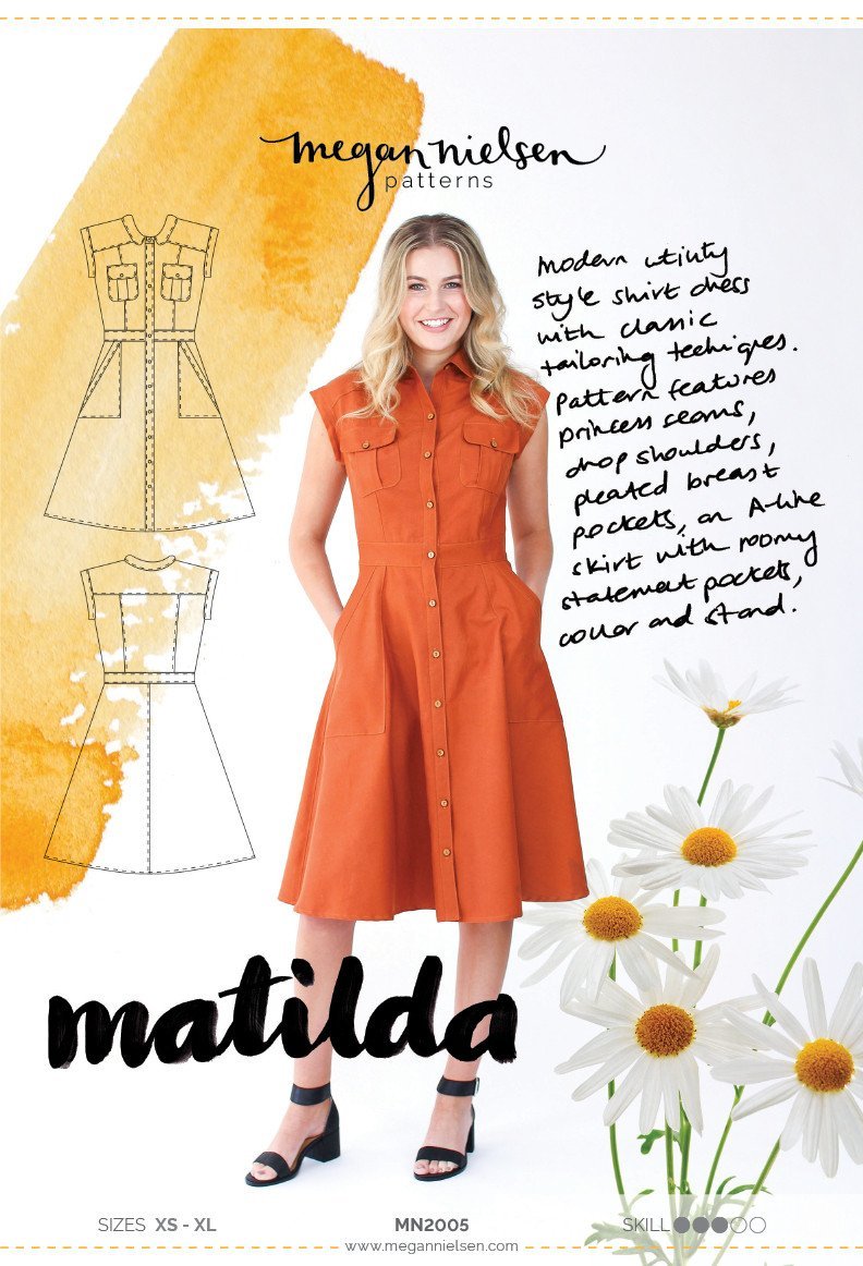 Matilda Dress - Megan Nielsen Patterns - Sewing Pattern - Simplifi Fabric