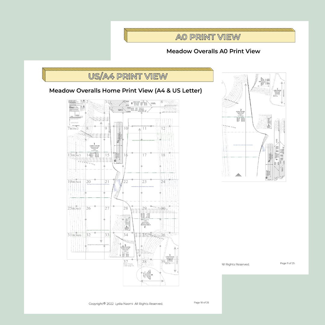 Meadow Overalls PDF Pattern - Lydia Naomi - Simplifi Fabric
