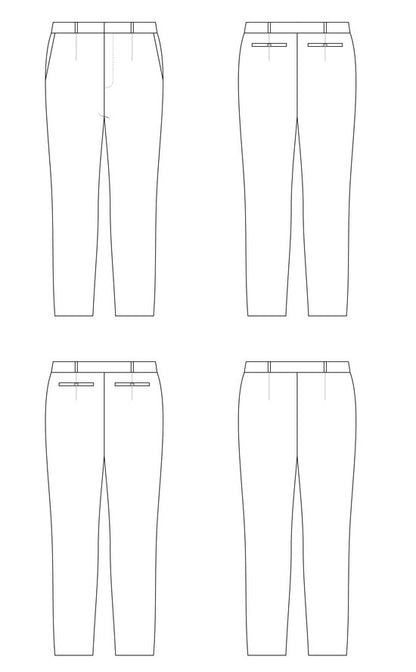 Meriam Trousers Paper Pattern - Cashmerette - Simplifi Fabric