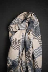 Mina Blue Ikat Indian Cotton - Merchant & Mills - Simplifi Fabric