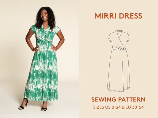 Mirri Wrap Dress Womens Paper Pattern - Wardrobe by Me - Simplifi Fabric