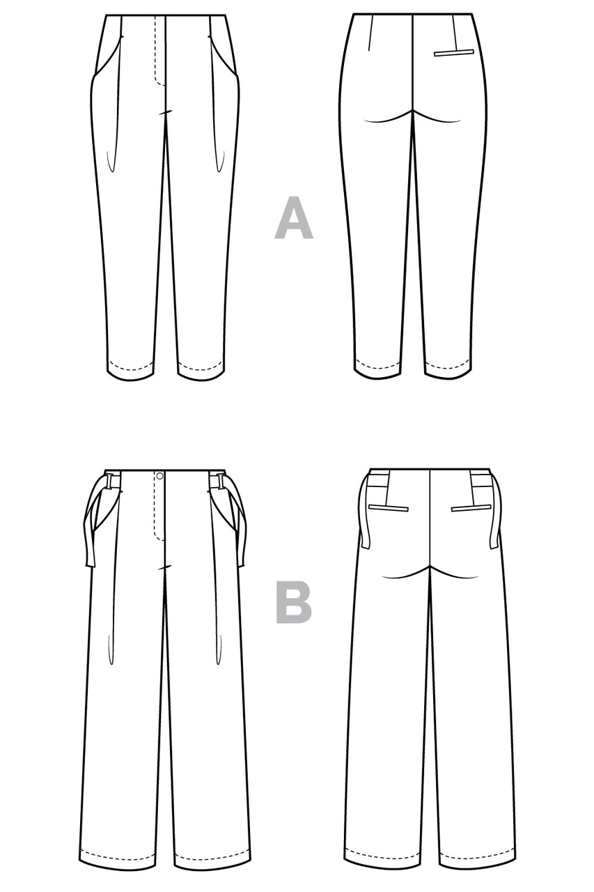 Mitchell Trouser Pattern (0 - 20) - Closet Core Patterns - Simplifi Fabric