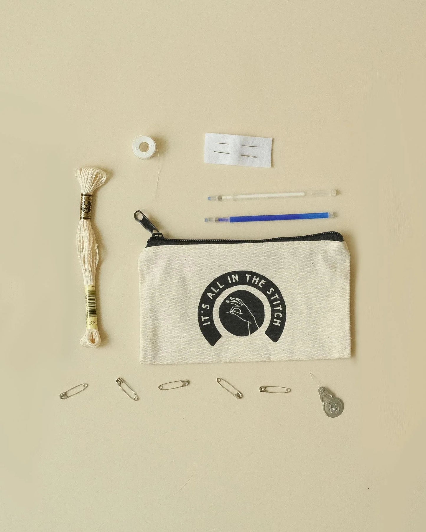 Modern Circles DIY Sewing Kit - It's All In The Stitch (3 Colours) - Simplifi Fabric