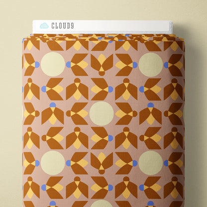 Moon Gleam - Dusty Rose - Firefly Moon - Leah Duncan - Cloud 9 Fabrics - Poplin - Simplifi Fabric