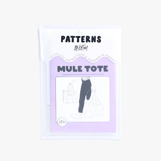 Mule Tote - Paper Sewing Pattern - Kylie And The Machine - Simplifi Fabric