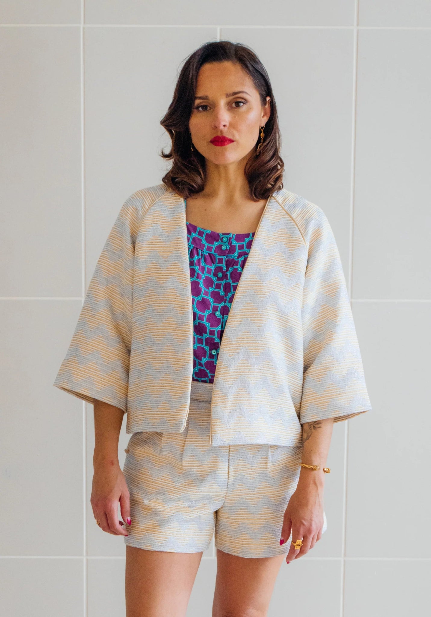 Nage Libre Jacket Paper Sewing Pattern - Maison Fauve - Simplifi Fabric