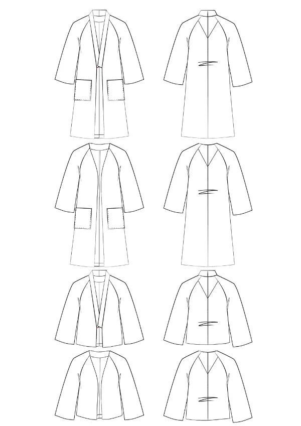 Nage Libre Jacket Paper Sewing Pattern - Maison Fauve - Simplifi Fabric