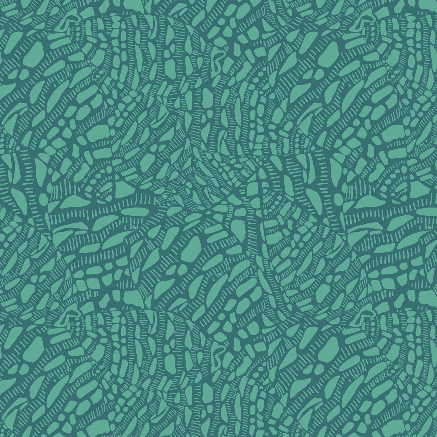 Neverending - Teal / Green - Seashell Serenade - Jayme Murray - Cloud 9 Fabrics - Poplin - Simplifi Fabric