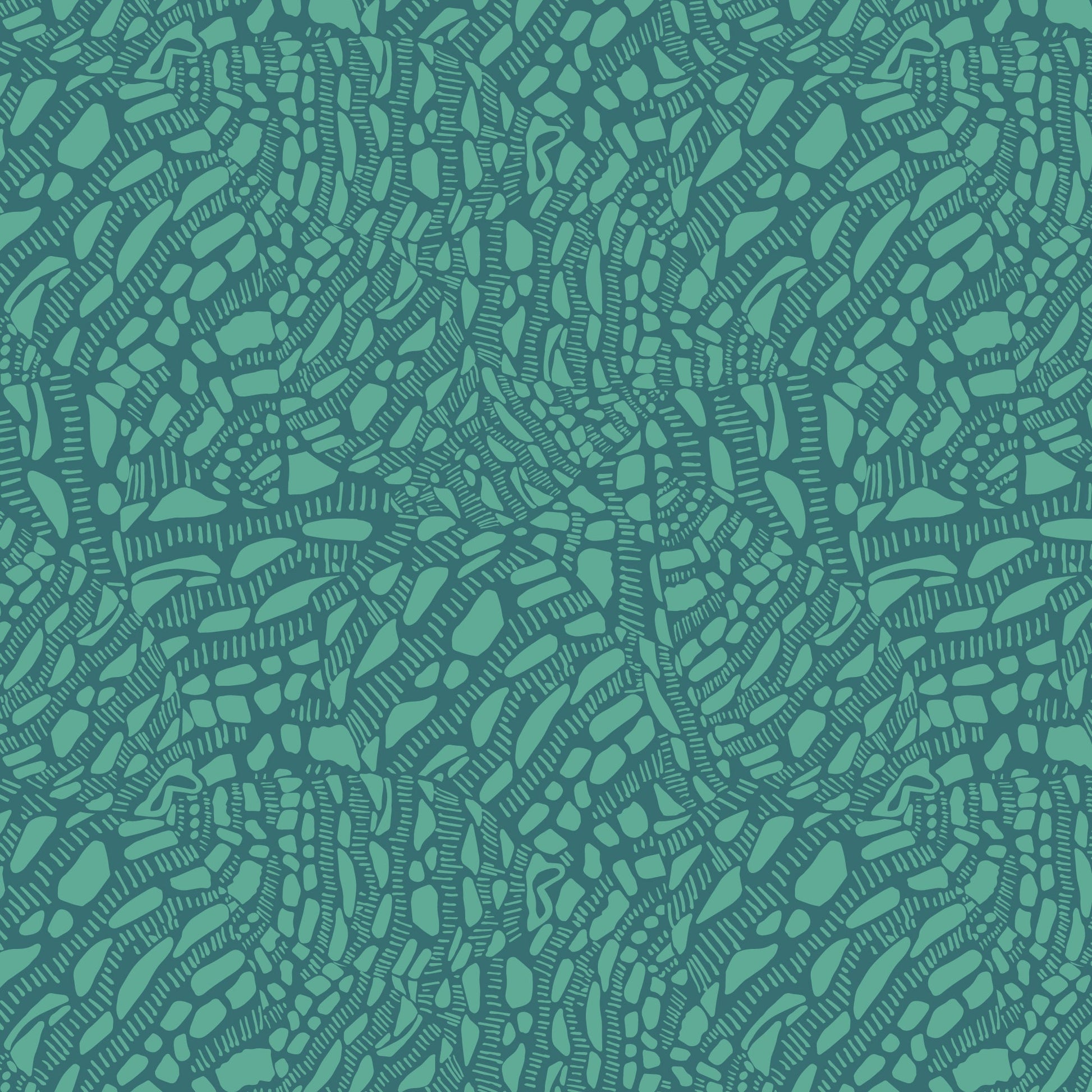 Neverending - Teal / Green - Seashell Serenade - Jayme Murray - Cloud 9 Fabrics - Poplin - Simplifi Fabric