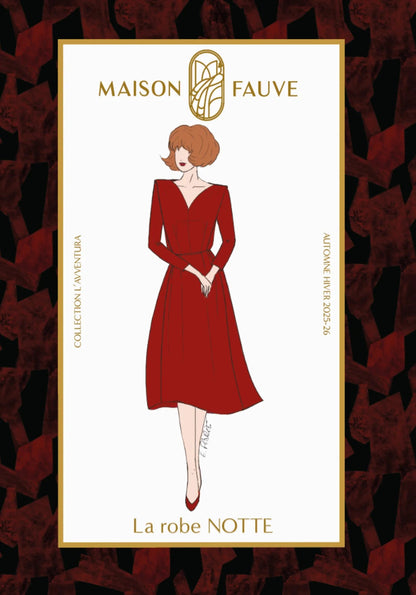 Notte Dress Paper Sewing Pattern - Maison Fauve - Simplifi Fabric