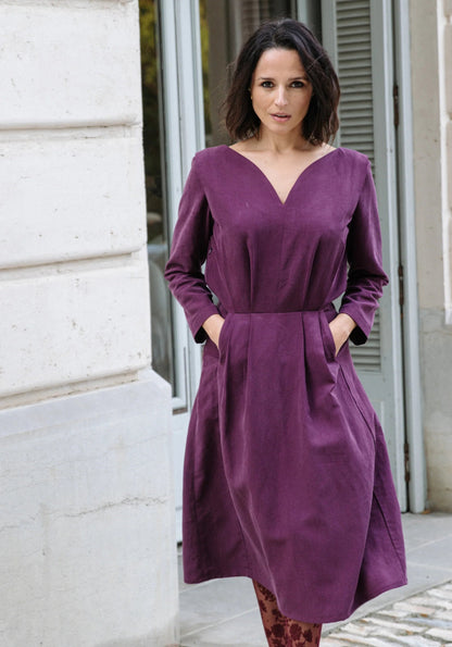Notte Dress Paper Sewing Pattern - Maison Fauve - Simplifi Fabric