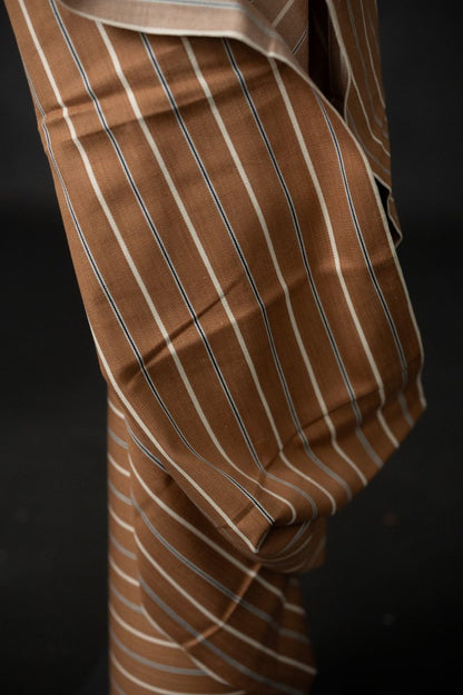 Nutmeg Stripe 8oz Handloom Indian Cotton Denim - Merchant & Mills - Simplifi Fabric