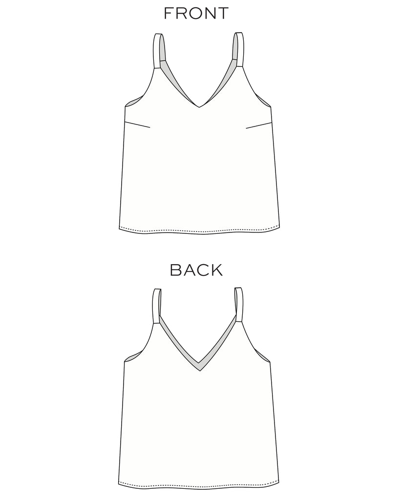 Ogden Cami Sewing Pattern - True Bias - Simplifi Fabric