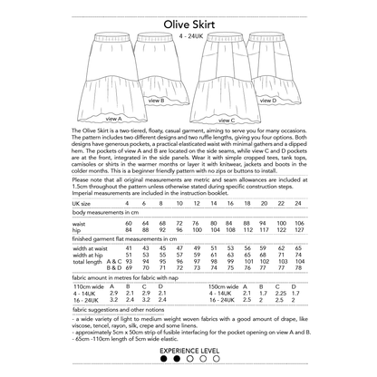 Olive Skirt Sewing Pattern - Dhurata Davies - Simplifi Fabric