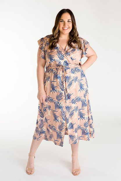 Orchid Midi Dress Pattern - Chalk + Notch - Simplifi Fabric