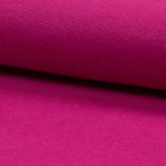 Organic 1x1 Ribbing - European Import - Fuchsia - Simplifi Fabric