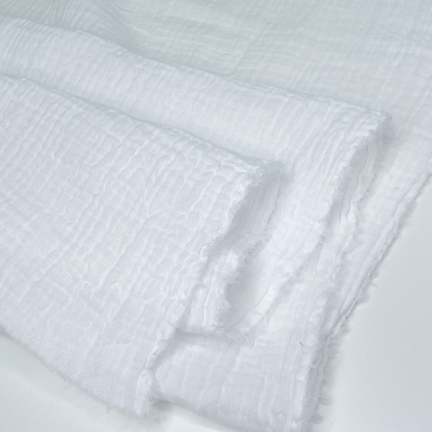 Organic Cotton Double Gauze - White - Simplifi Fabric