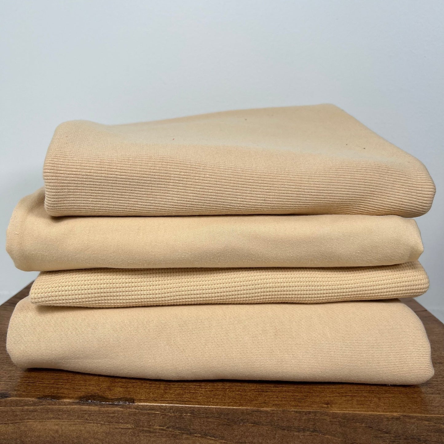 Organic Cotton Fleece 340gsm - Almond Buff - Simplifi Fabric