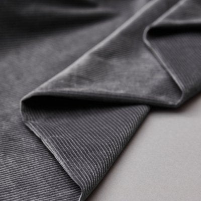 Organic Cotton Kora Corduroy - OEKO - TEX® / GOTS - Mind The Maker - Calm Grey - Simplifi Fabric