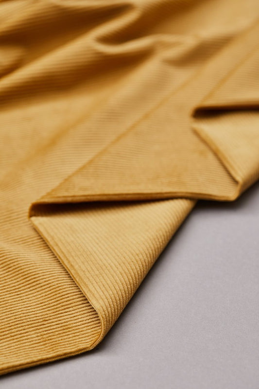 Organic Cotton Kora Corduroy - OEKO - TEX® / GOTS - Mind The Maker - Dry Mustard - Simplifi Fabric