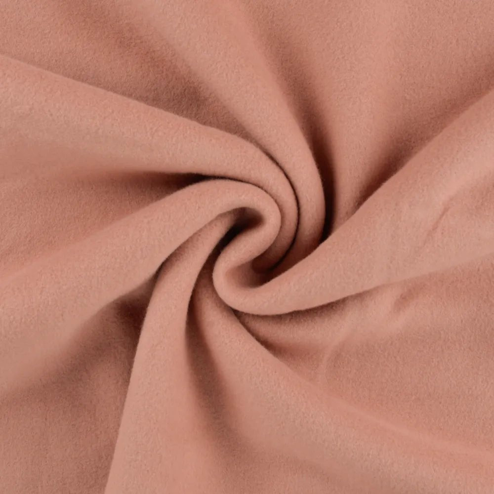 Organic Cotton Polar Fleece - European Import - Dusty Pink - Simplifi Fabric