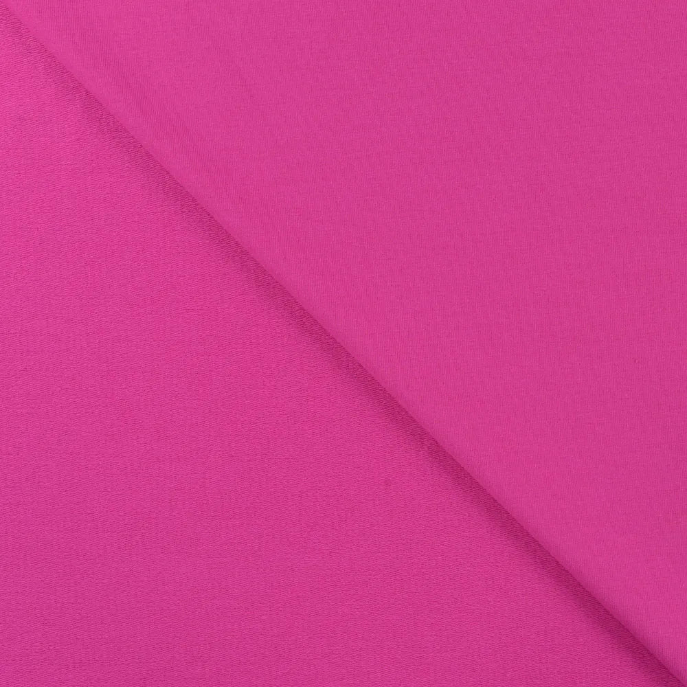 Organic Cotton Stretch French Terry - European Import - Oeko - Tex® - Fuchsia - Simplifi Fabric