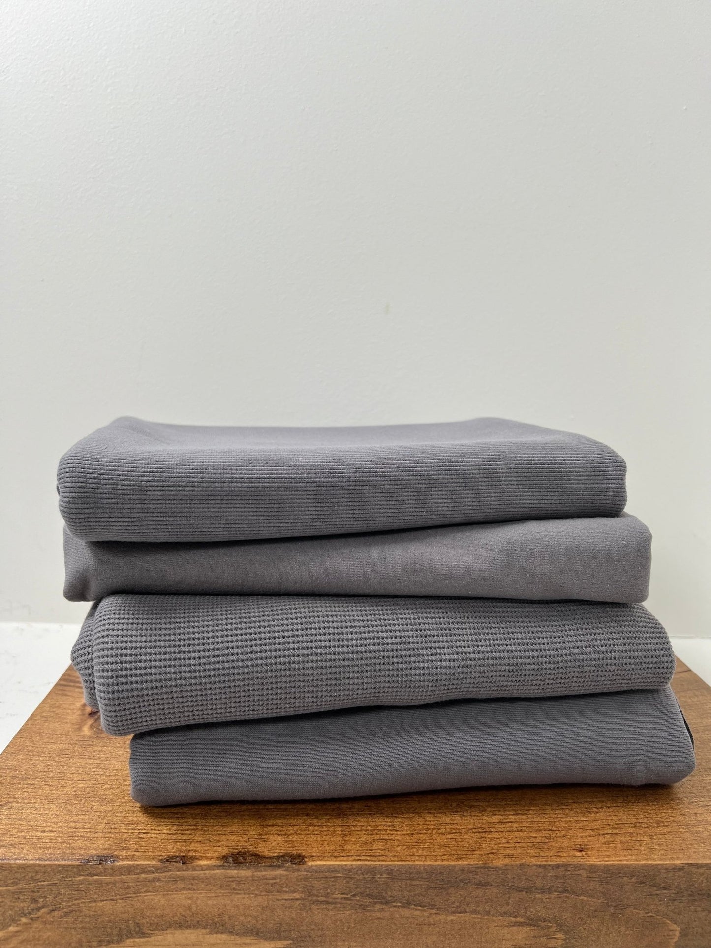 Organic Cotton Thermal / Waffle - Smoked Pearl - Simplifi Fabric