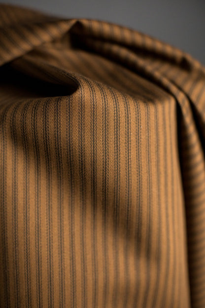 Overdyed Organic Cotton Ticking - Treacle - Merchant & Mills - Simplifi Fabric