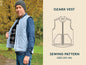 Ozark Vest Mens Paper Pattern - Wardrobe by Me - Simplifi Fabric