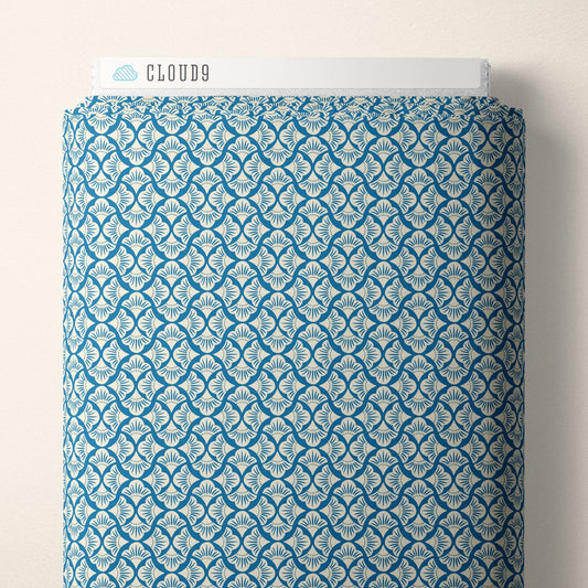 Petal Reverie - Blue - Summer Garden - House Of Haricot - Cloud 9 Fabrics - Poplin - Simplifi Fabric