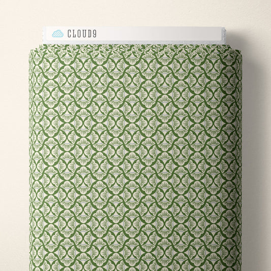 Petal Reverie - Green - Summer Garden - House Of Haricot - Cloud 9 Fabrics - Poplin - Simplifi Fabric
