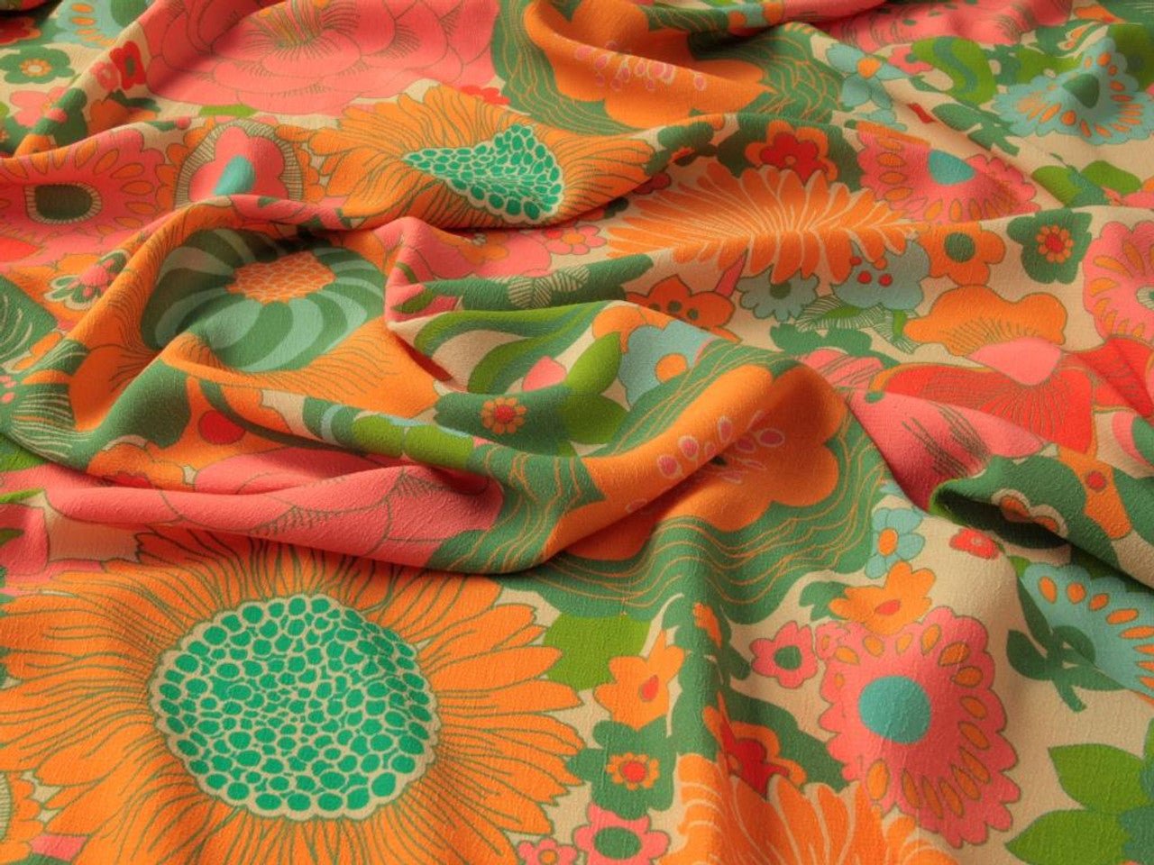 Petula Viscose Crepe - Multi - Oeko - Tex 100 - Fabric Godmother - Simplifi Fabric