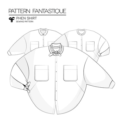 Phen Shirt - Sewing Pattern - Pattern Fantastique - Simplifi Fabric