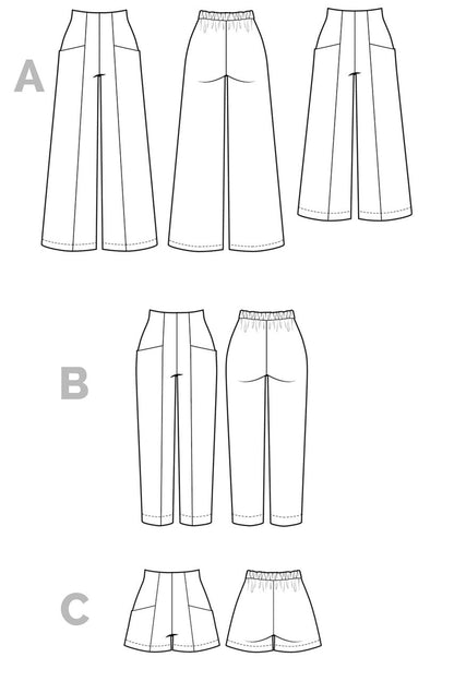 Pietra Pants & Shorts Pattern - Closet Core Patterns - Simplifi Fabric