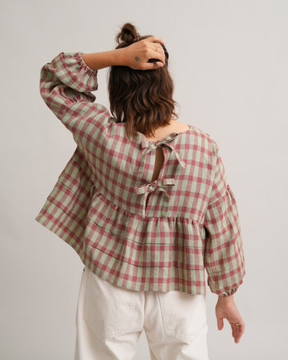 Pintuck Blouse PDF Pattern - Matchy Matchy Sewing Club - Simplifi Fabric