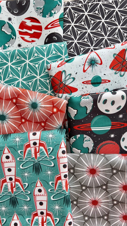 Planetarium - Ivory - Blast Off - Hang Tight Studio - Cloud 9 Fabrics - Poplin - Simplifi Fabric