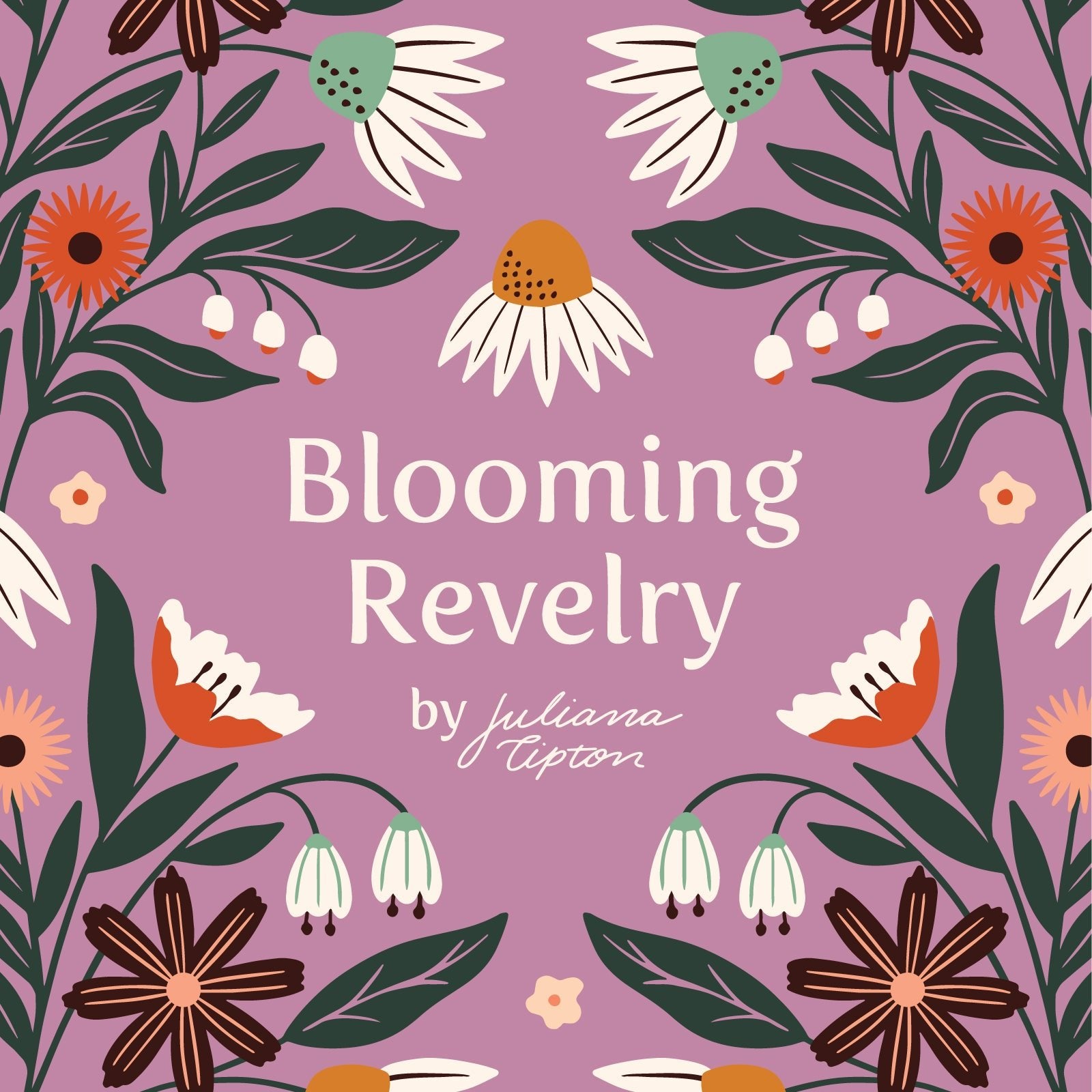 Plume - Blooming Revelry - Juliana Tipton - Cloud 9 Fabrics - Poplin - Simplifi Fabric