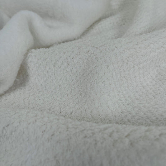 Polartec® High Loft™ Cross Dye Recycled Heather Fleece 4230 - Made in USA - Raw Linen - Simplifi Fabric