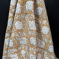 Petal Path Ochre  - Bagru Indian Cotton Block Print